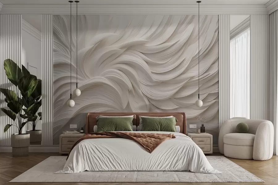wall murals Волуметријско текстурирано перје w02112