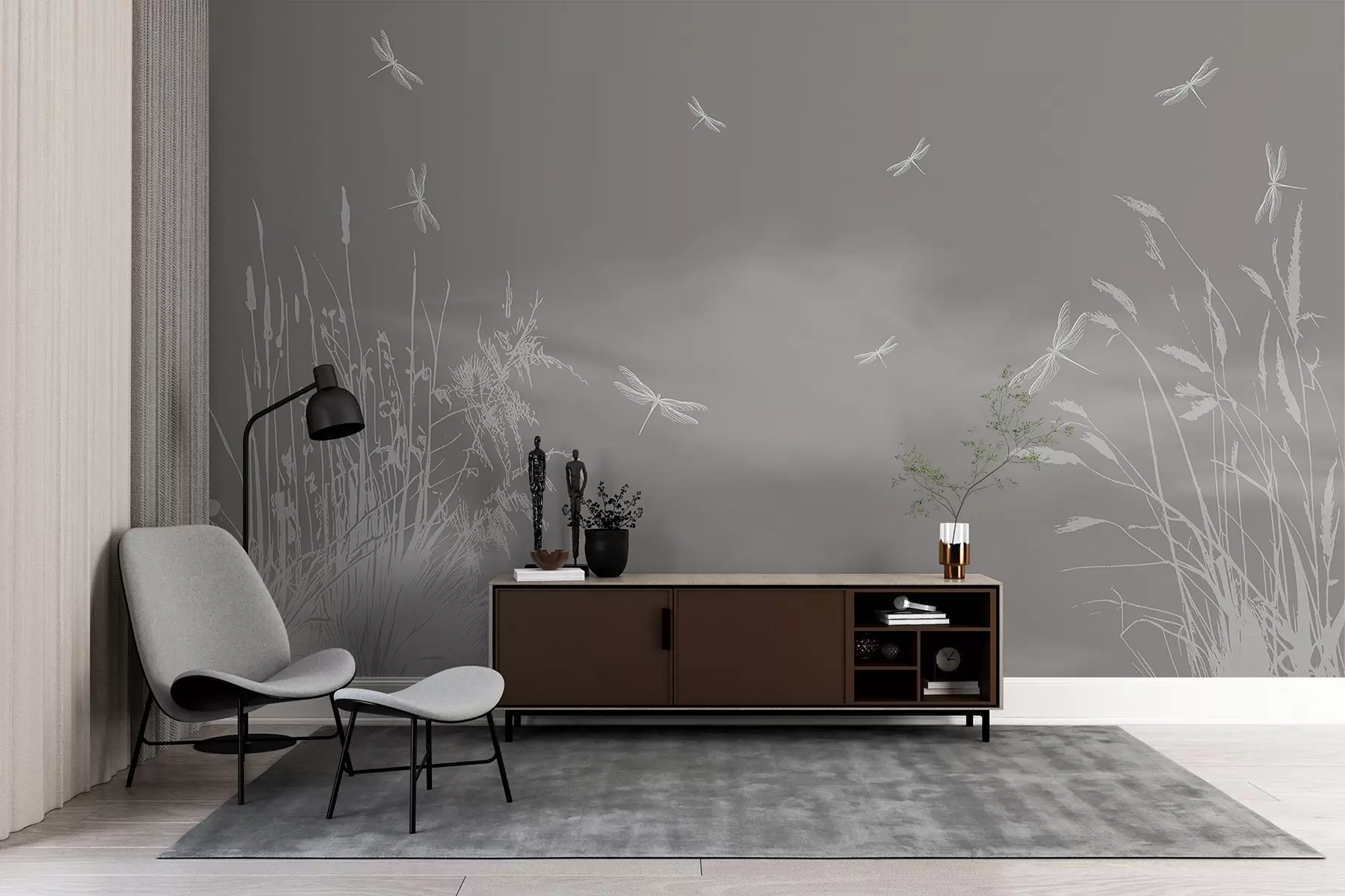 wall murals Нежан лет изнад мирних вода w00558v2