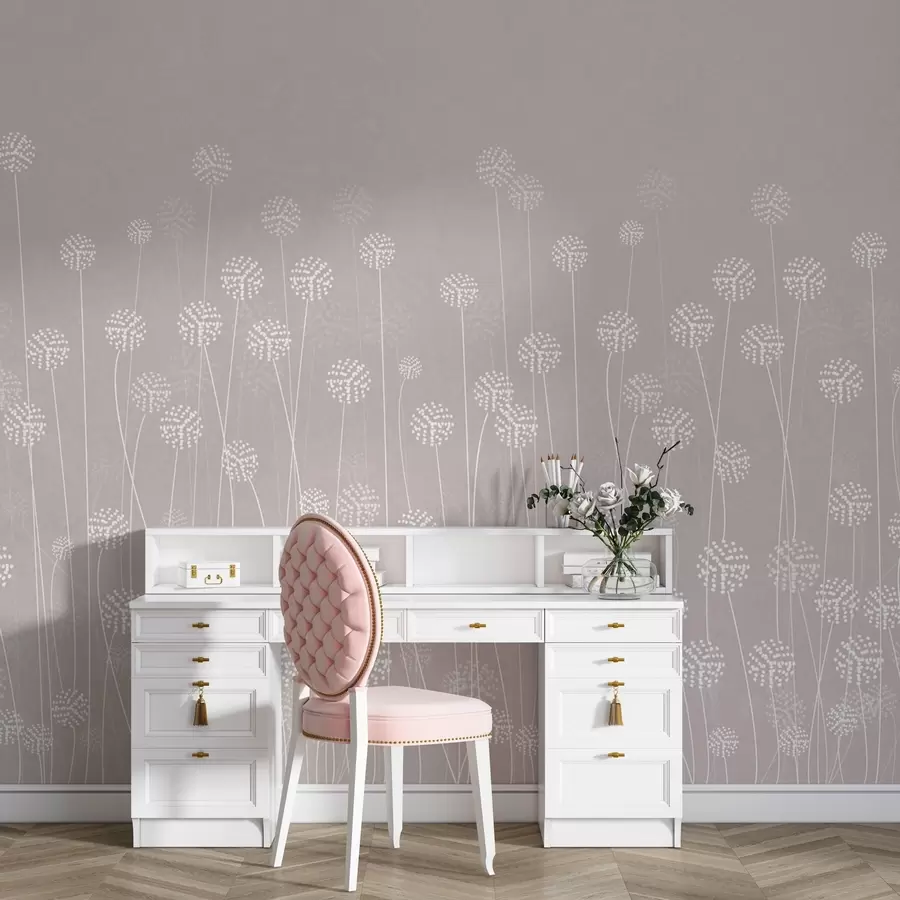 wall murals Нежно цвеће на мекој позадини w00613v2