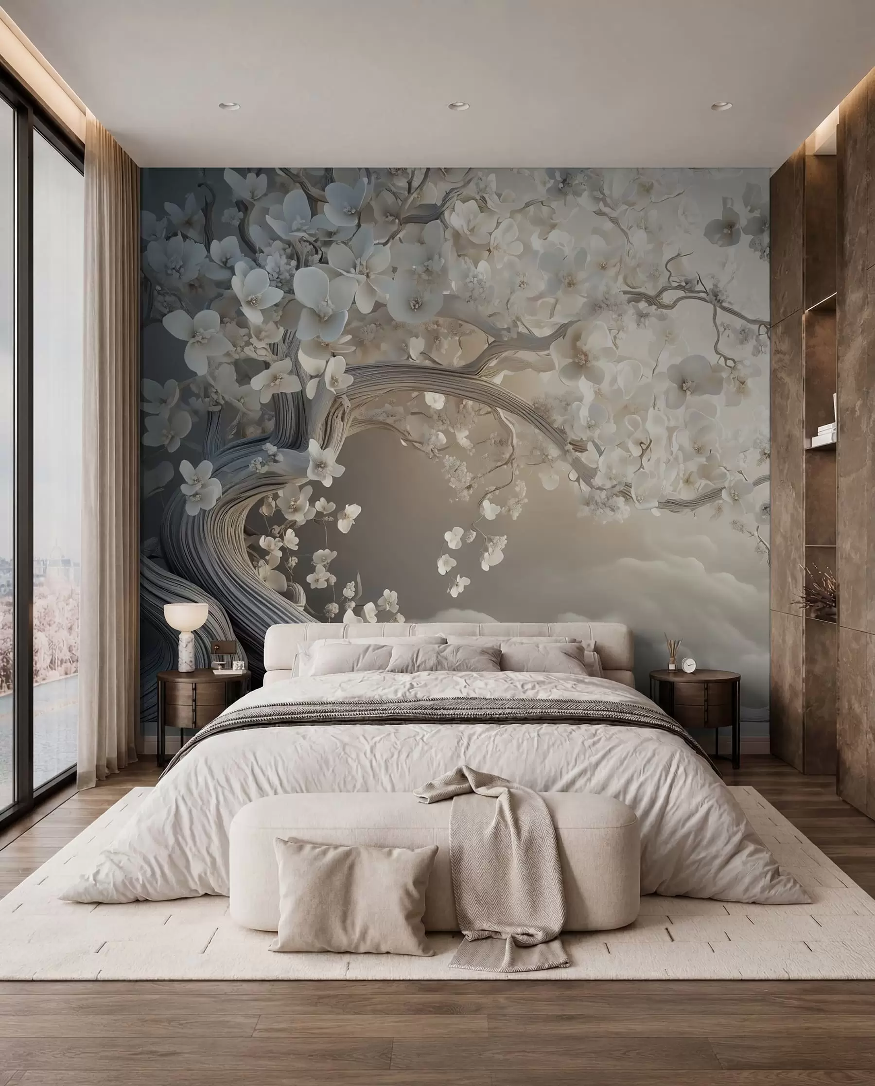 wall murals Rascvjetale grane w02133