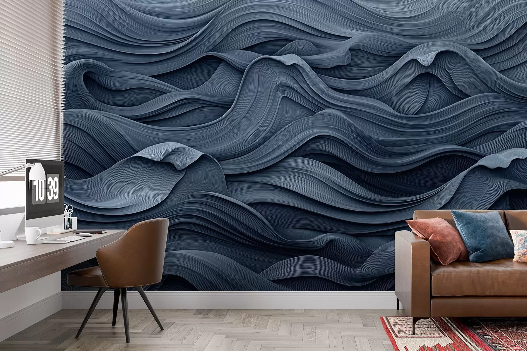 wall murals Тамноплави таласи w02311