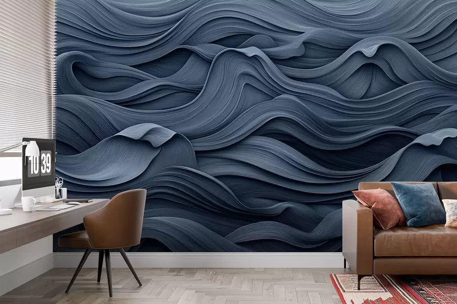 wall murals Тамноплави таласи w02311
