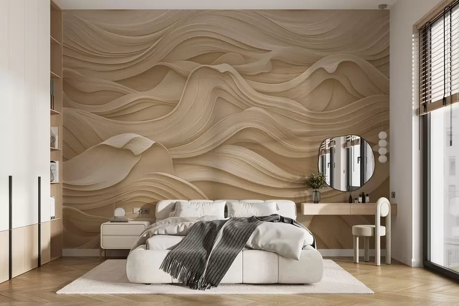 wall murals Беж таласи w02311v2