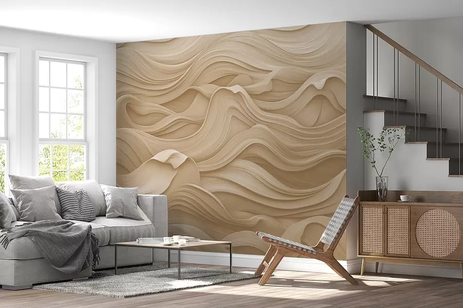 wall murals Беж таласи w02311v2