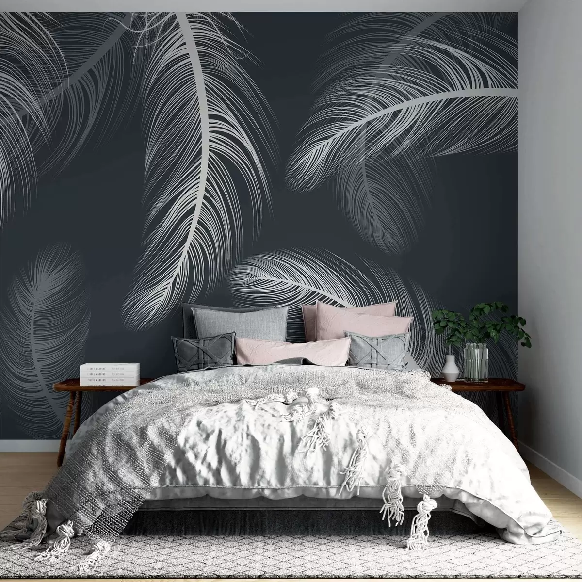 wall murals Бело перје w02369v1