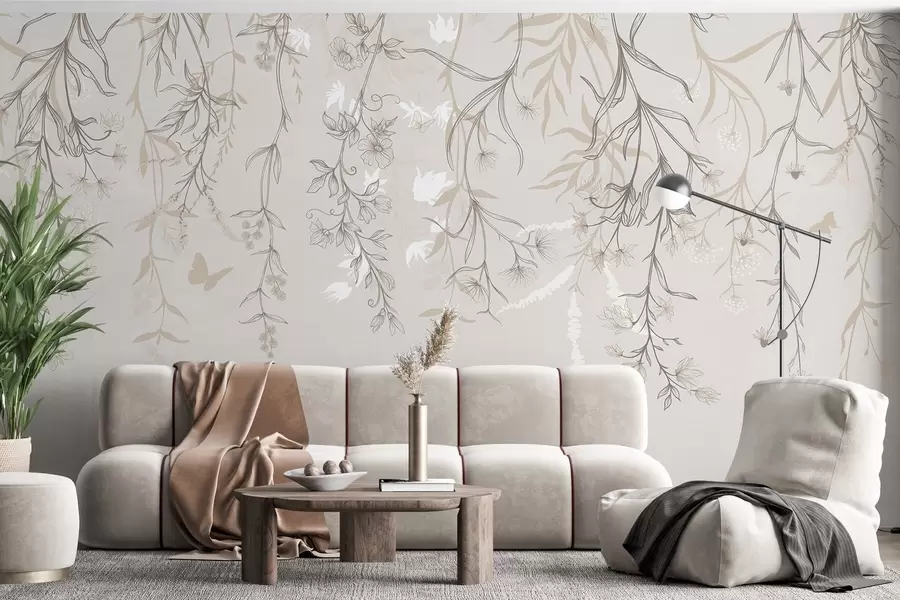 wall murals Танки линеарни цветови виси са планине w02007