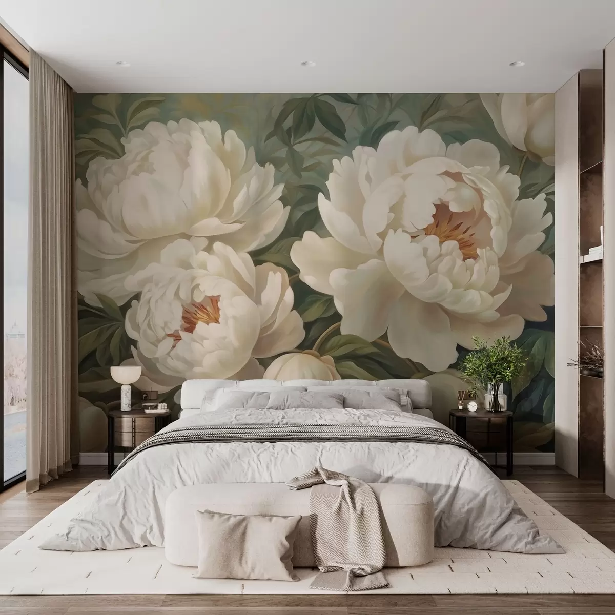 wall murals Нежни божури у пастелним бојама w02252