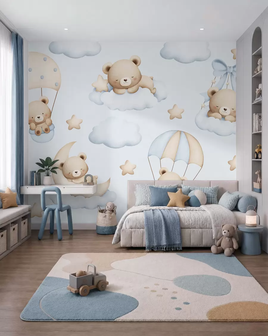wall murals Nebesna parada medvjedića w02385