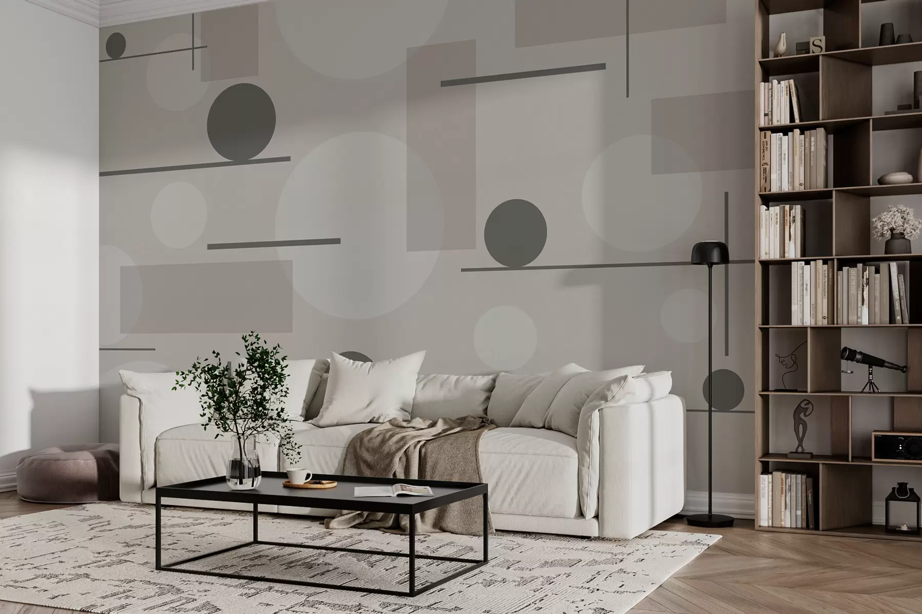 wall murals Геометријски облици у пастелним бојама w02321