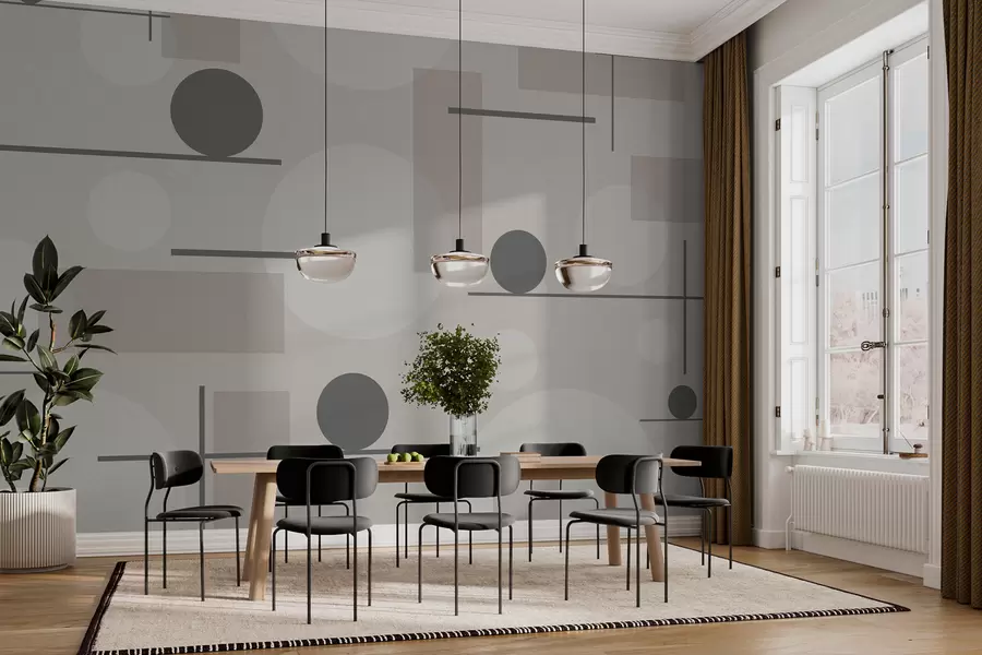 wall murals Геометријски облици у пастелним бојама w02321