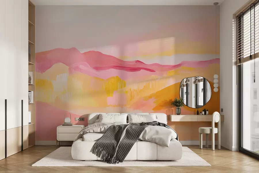 wall murals Светле апстрактне планине w08458
