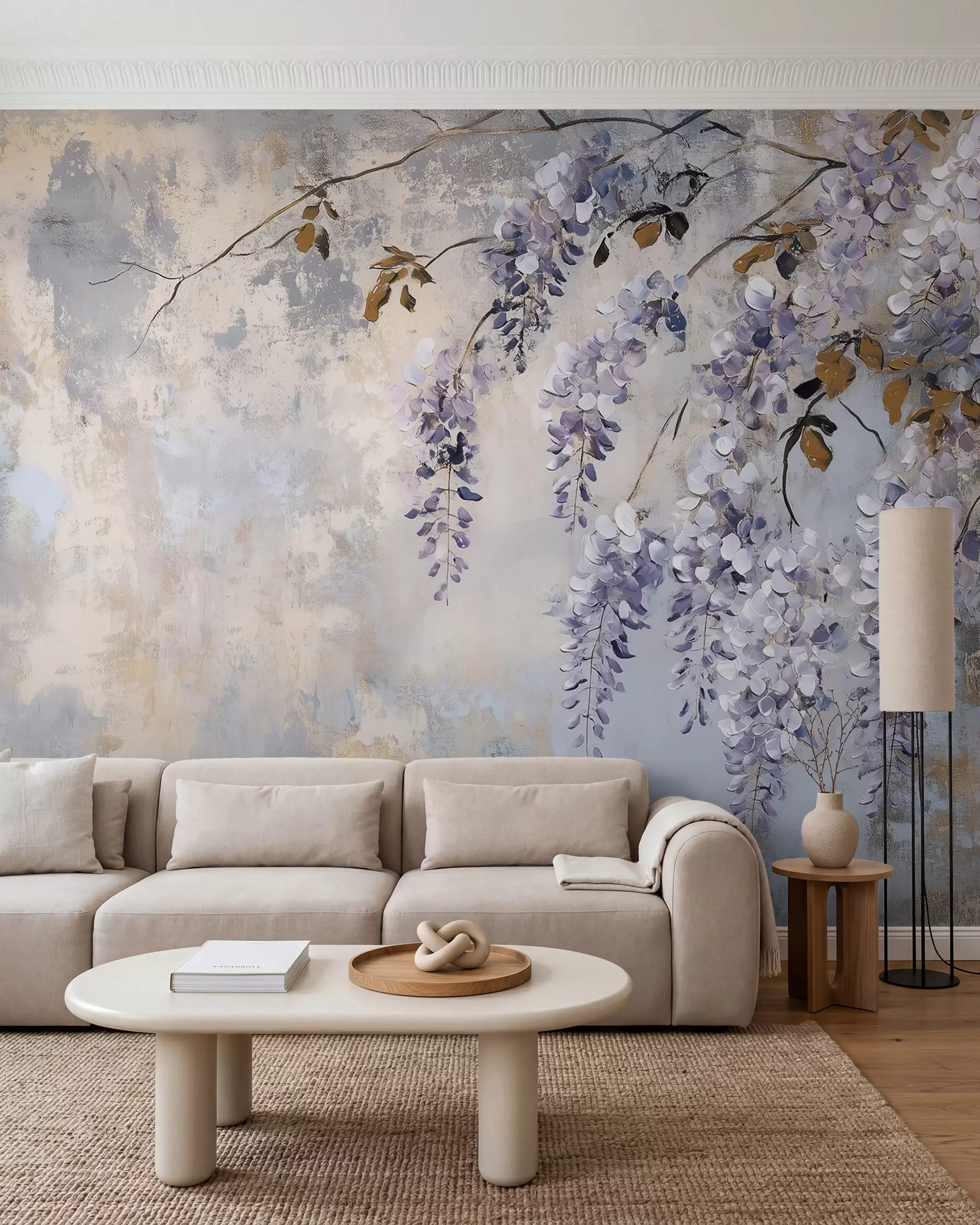 wall murals Slapovi glicinije w02451