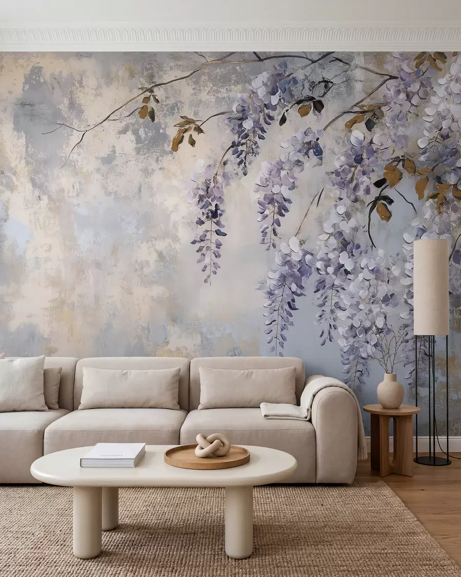 wall murals Slapovi glicinije w02451