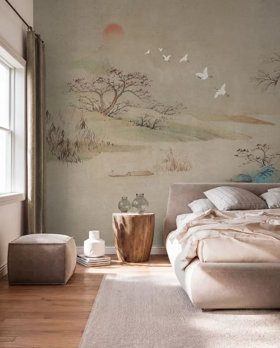 wall murals Krila nad oslikanom dolinom u42038