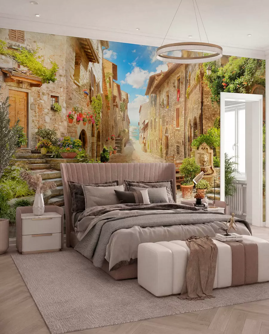 wall murals Kameno dvorište na suncu u42397