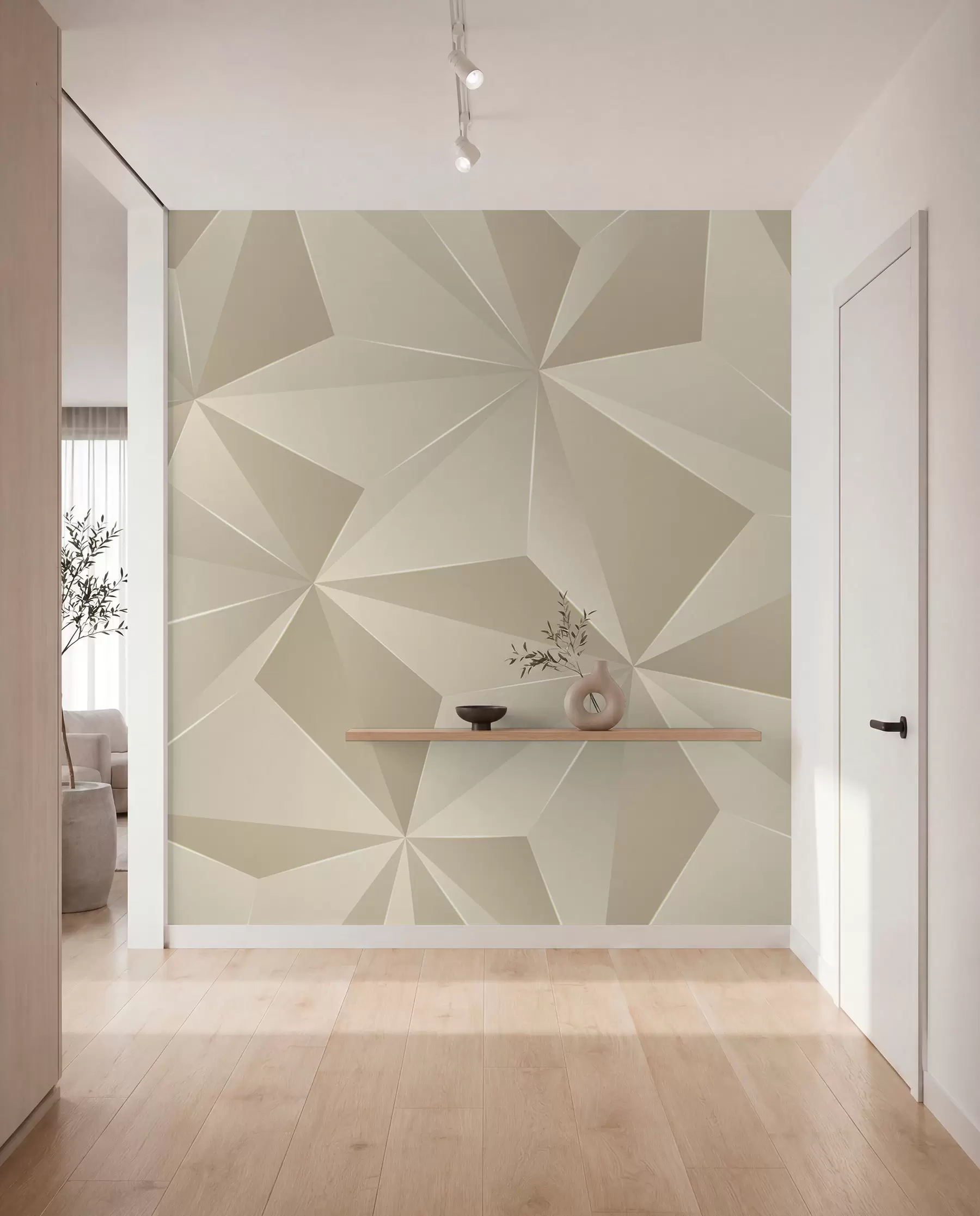 wall murals Беиге Геометриц Релиеф u42449