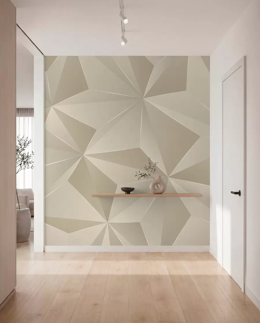 wall murals Беиге Геометриц Релиеф u42449