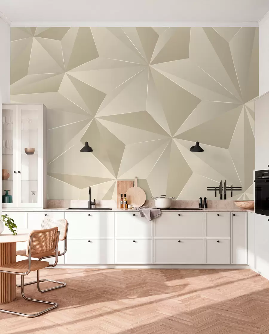 wall murals Беиге Геометриц Релиеф u42449