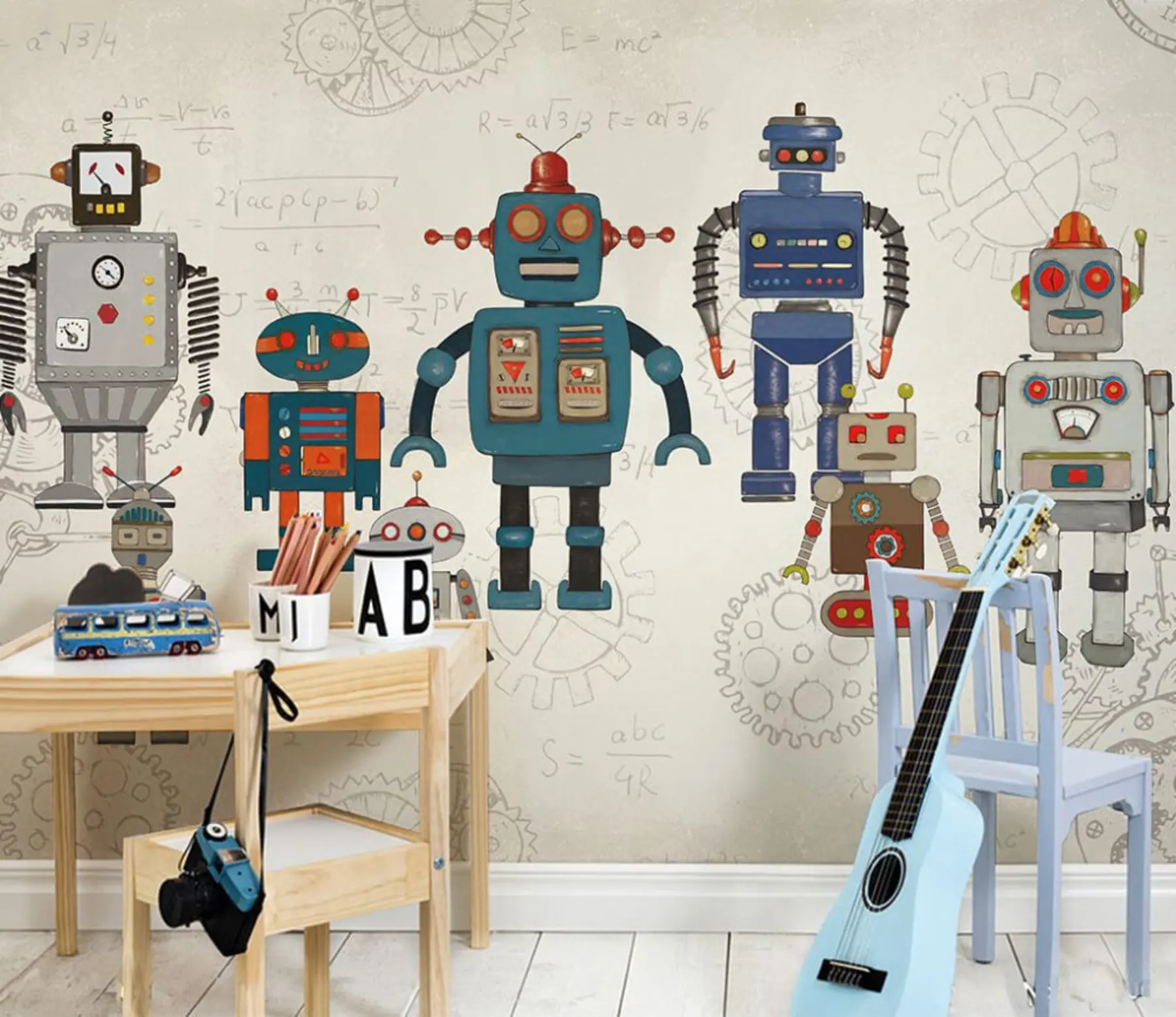 wall murals Играчке нацрте робота u46535