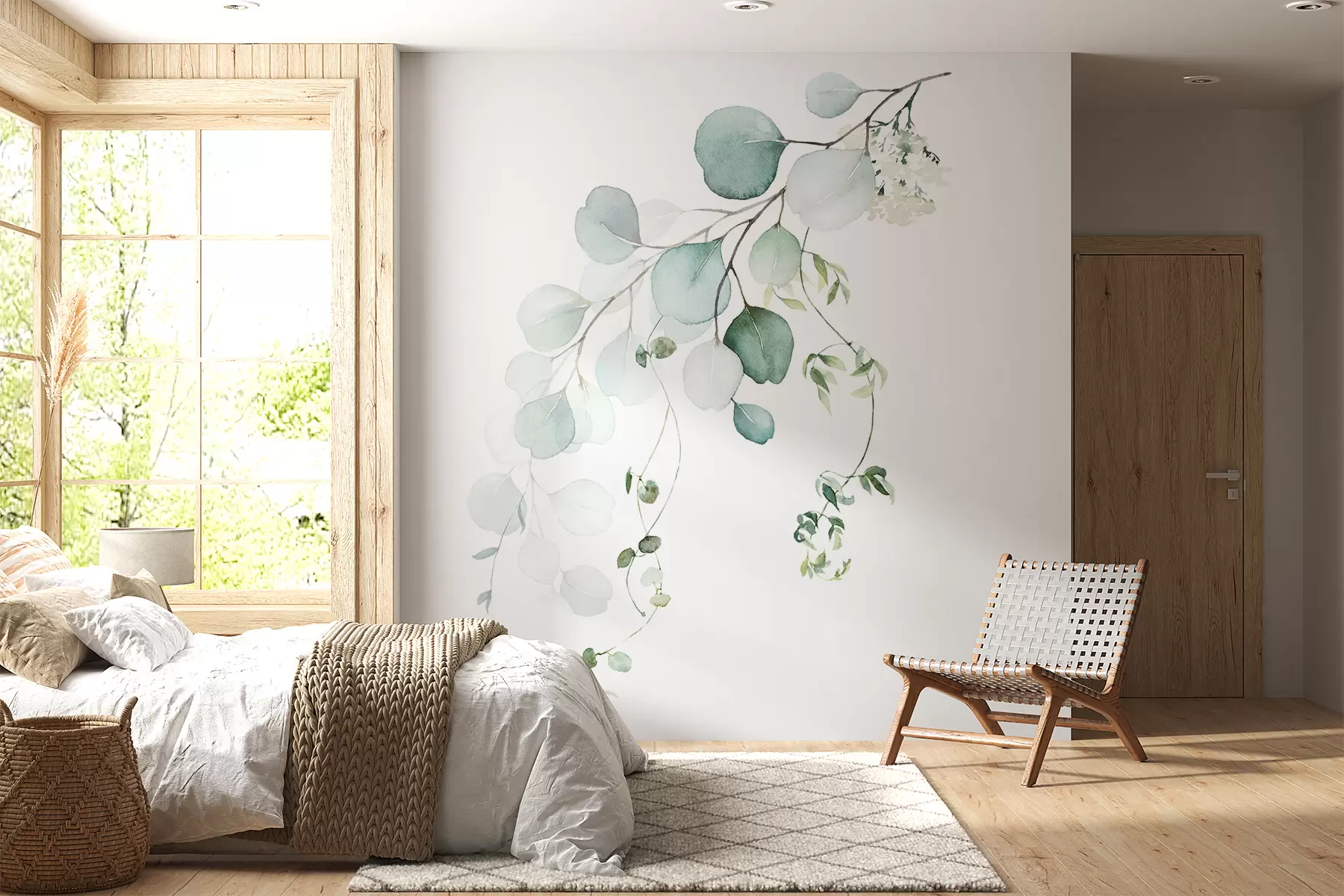 wall murals Подружница са лишћем u51026