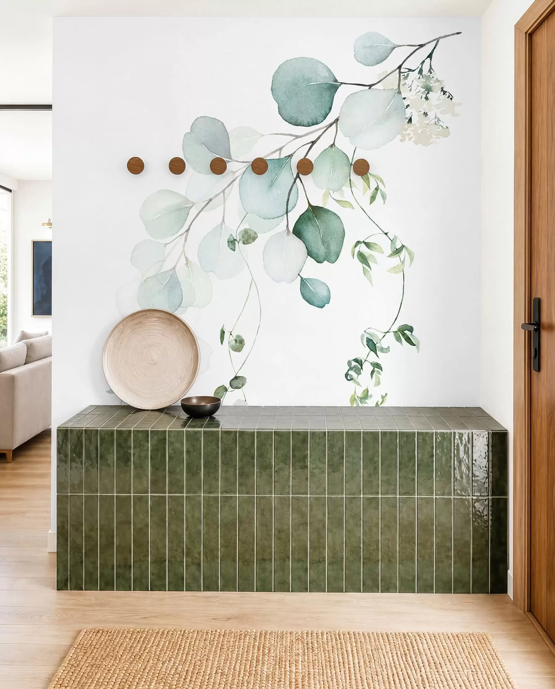 wall murals Подружница са лишћем u51026
