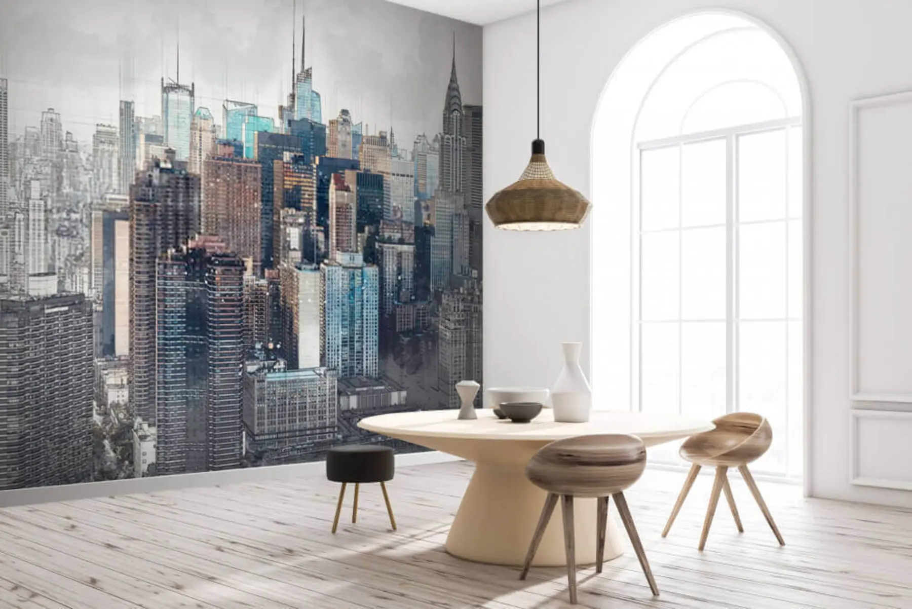 wall murals Небодер, зграда Е Свет u51081