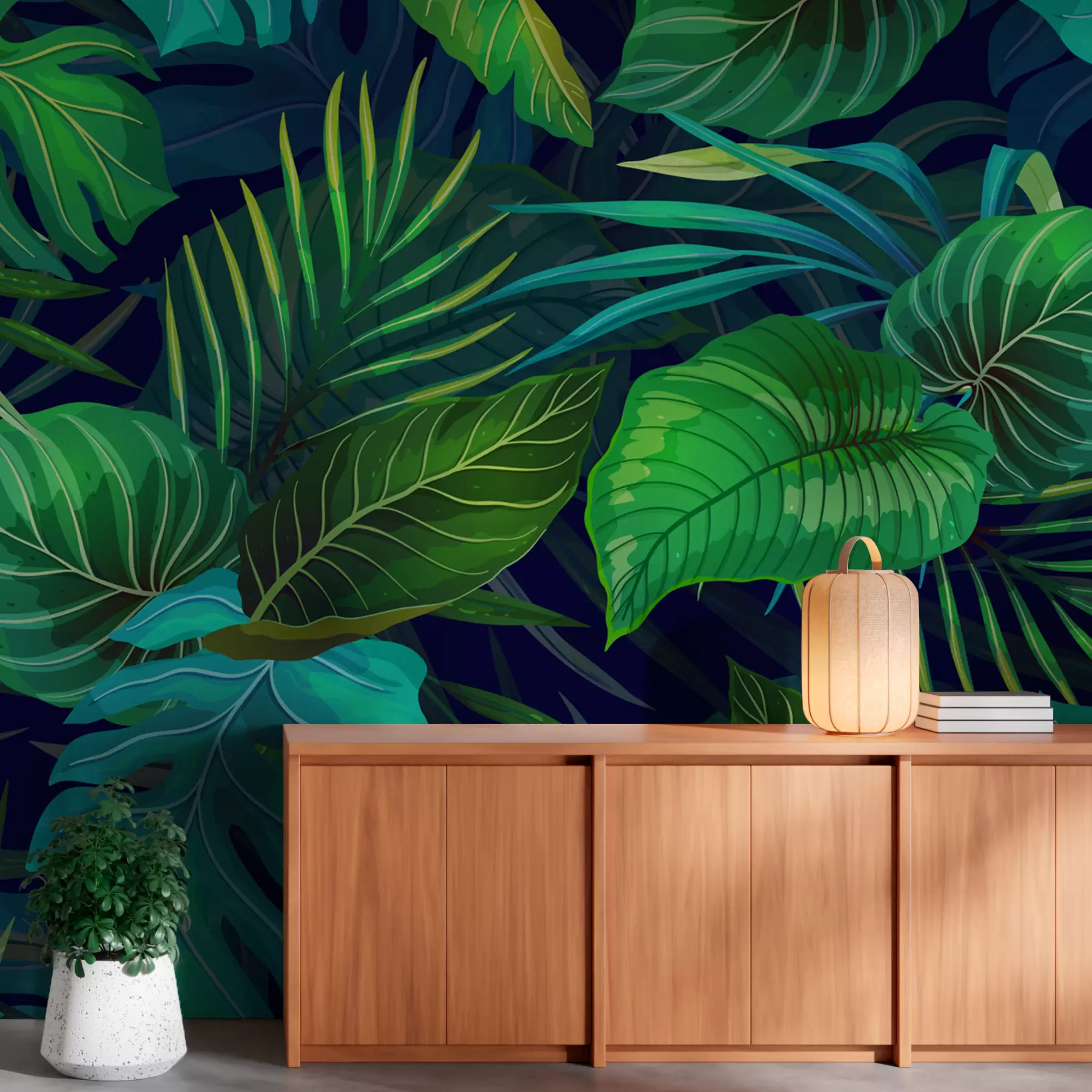 wall murals Сочно тропско лишће u51864
