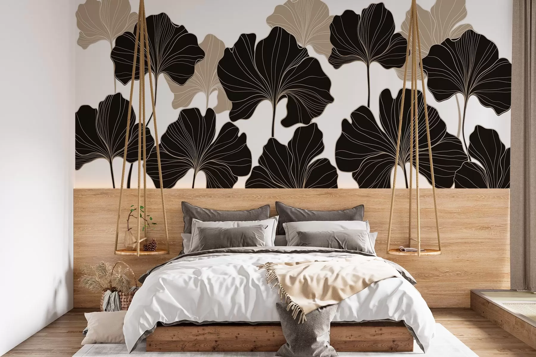 wall murals Стилизовани обриси листова w02525v2