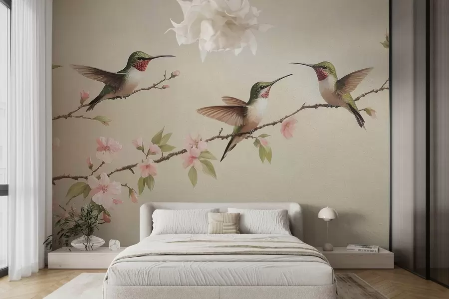 wall murals Три колибрија w08515