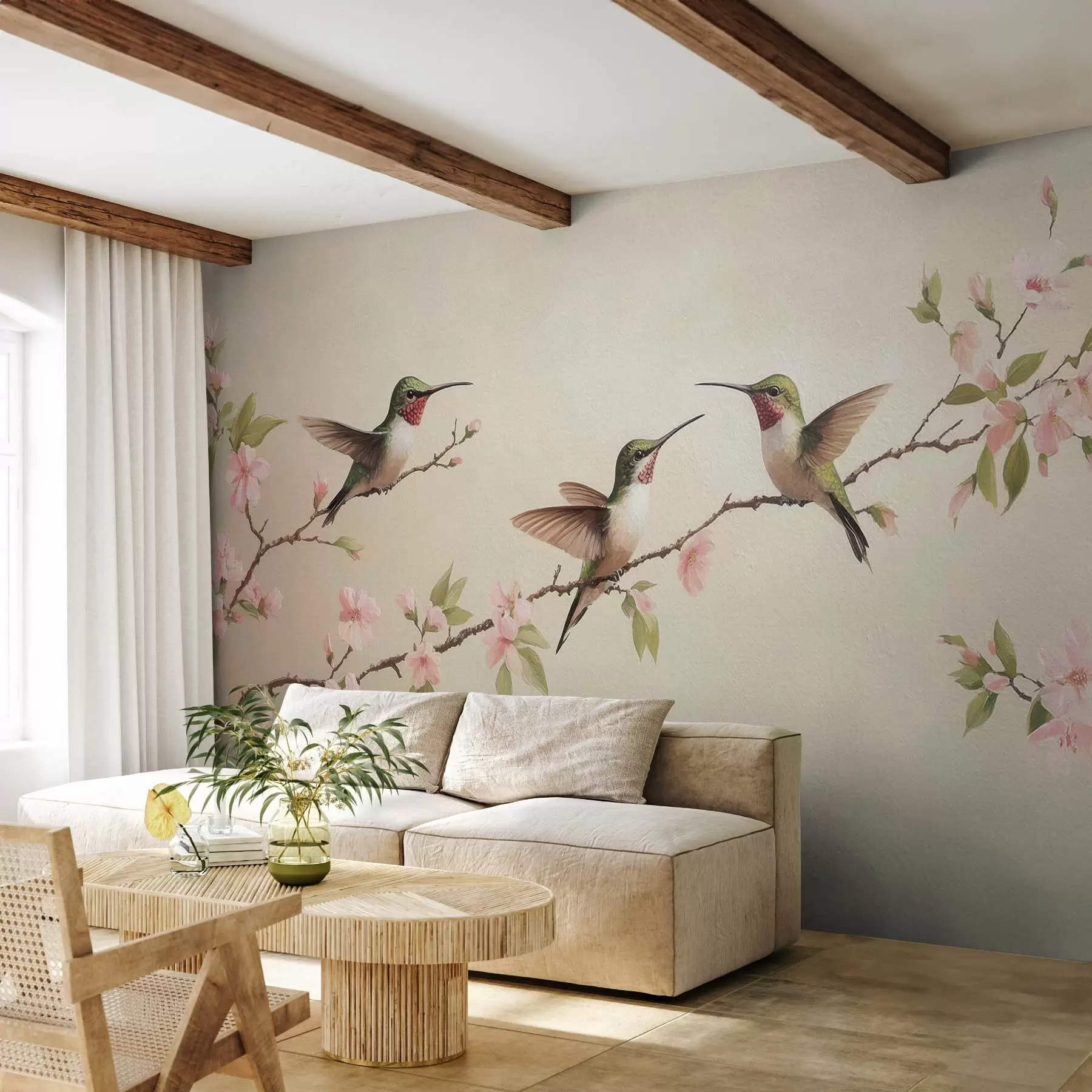 wall murals Три колибрија w08515