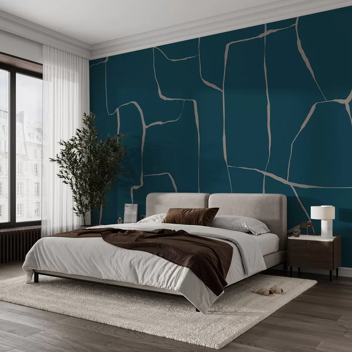 wall murals Апстрактне линије w08574v2