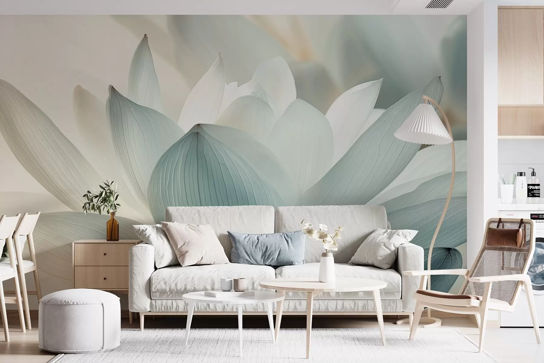 wall murals Елегантан лотос у деликатним нијансама w08487