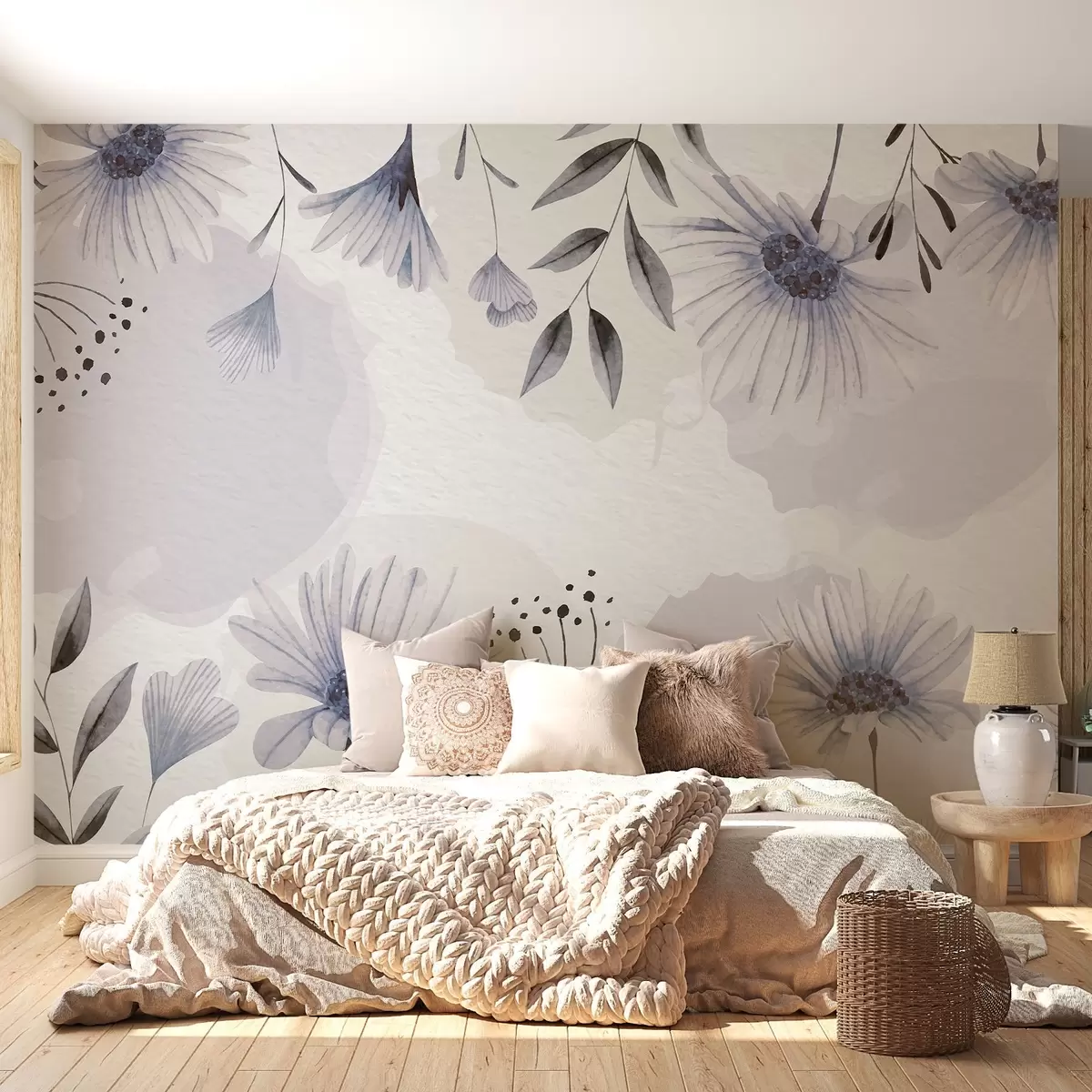 wall murals Цветна поезија, плава нијанса w02650v1