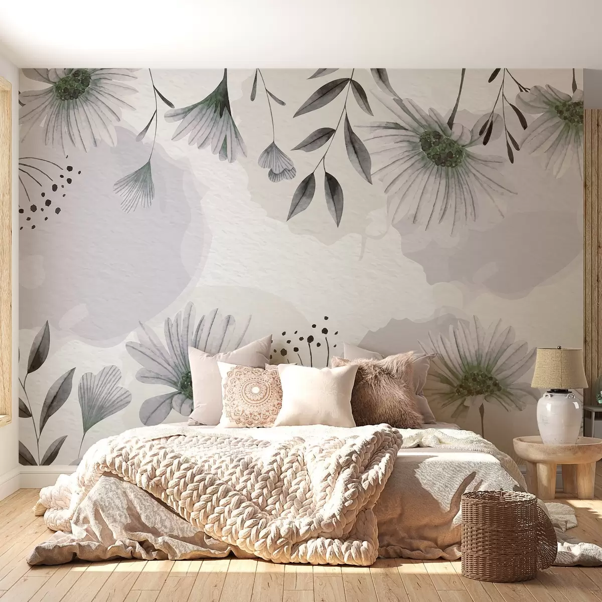 wall murals Цветна поезија, зелена нијанса w02650v2