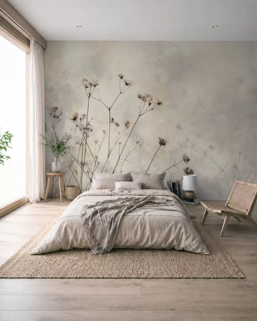 wall murals Herbarijum u boji peska w02684