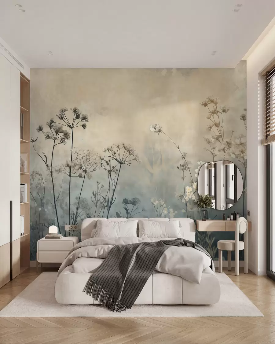 wall murals Susret poljskog cvijeća w02685