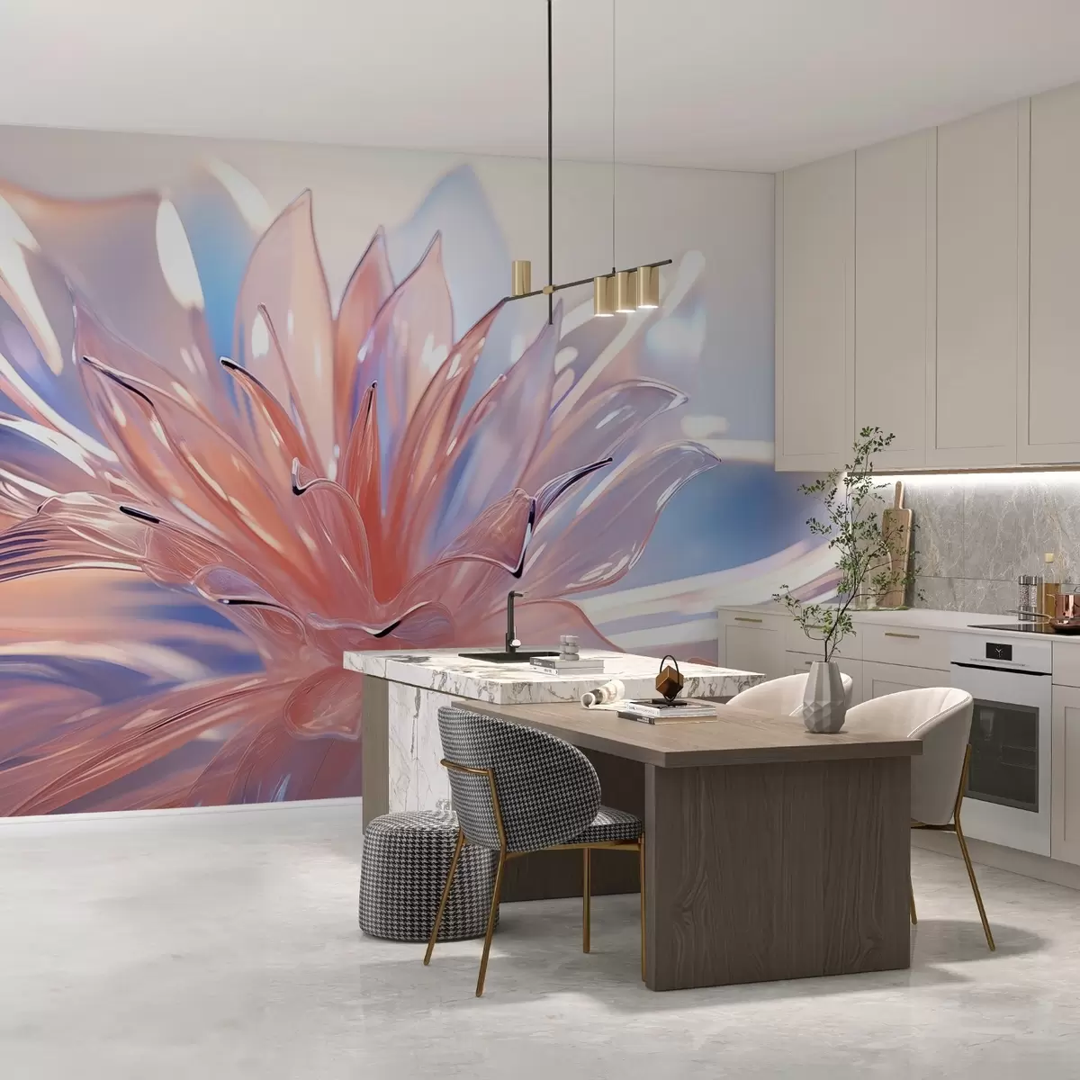 wall murals Велики кристални цвет w02623