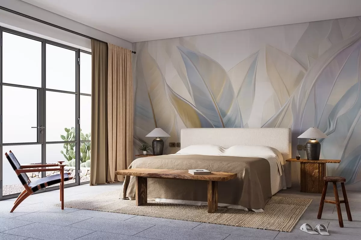 wall murals Стилизовани разнобојни листови w02624v2