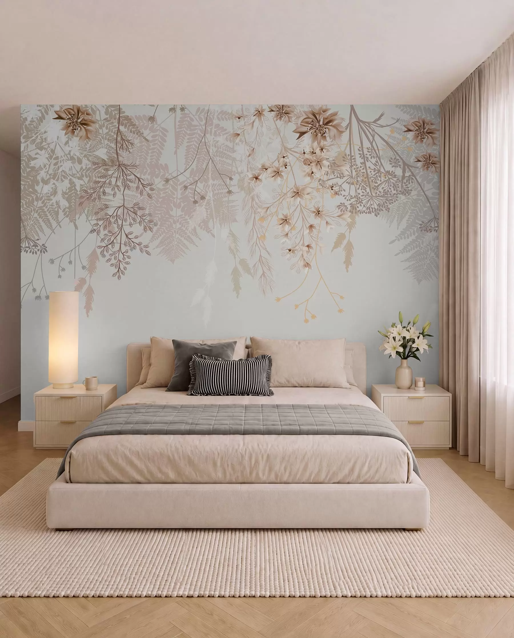 wall murals Kaskada poljskog cvijeća w08598