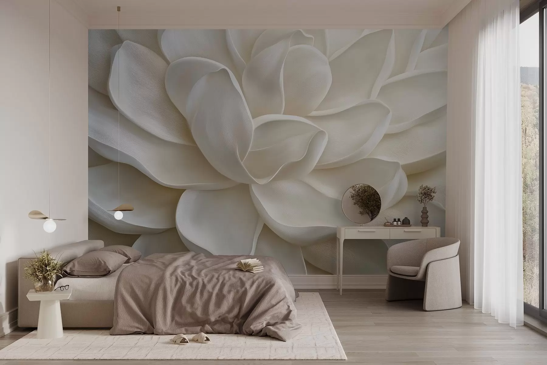 wall murals Лагани сочни цвет у крупном плану w08563
