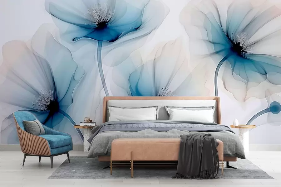 wall murals Прозирно цвеће w02696