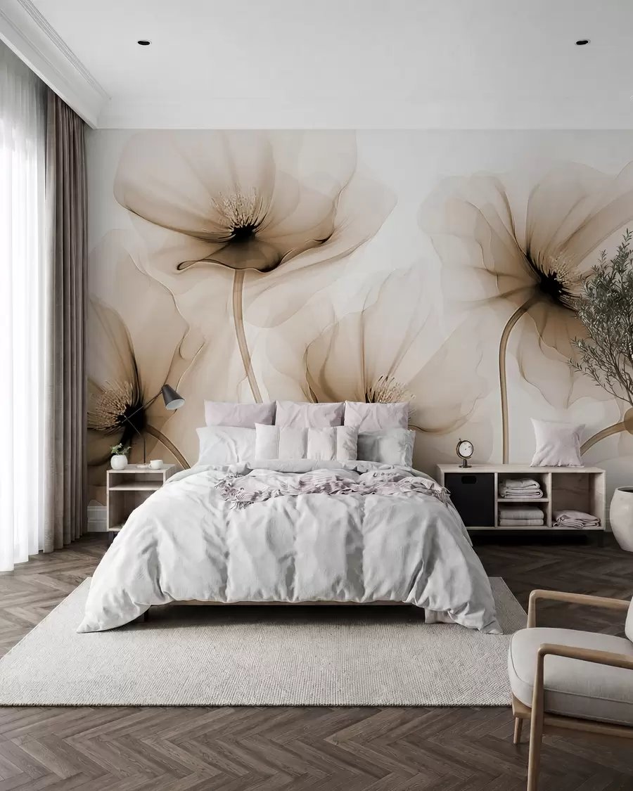 wall murals Прозирно цвеће w02696v1