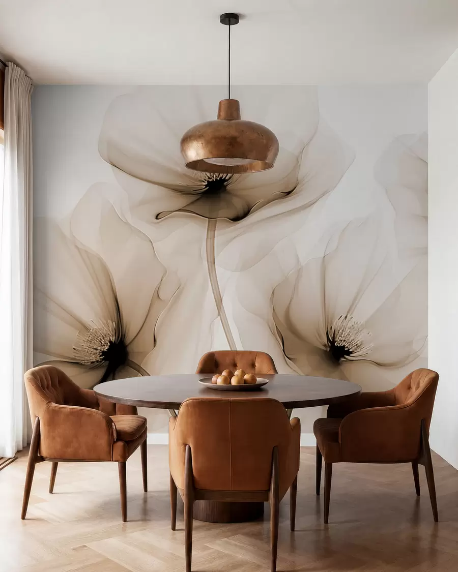 wall murals Прозирно цвеће w02696v1