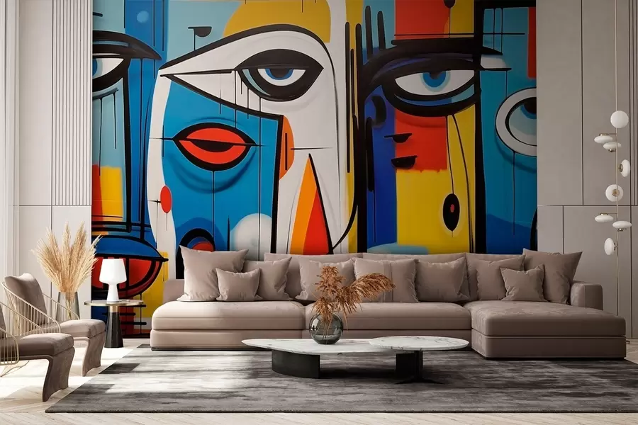 wall murals Апстрактни портрет w02698