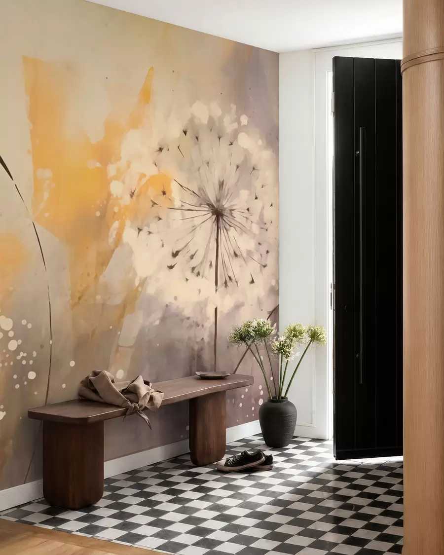 wall murals Замагљени маслачак у пастелним бојама w02699