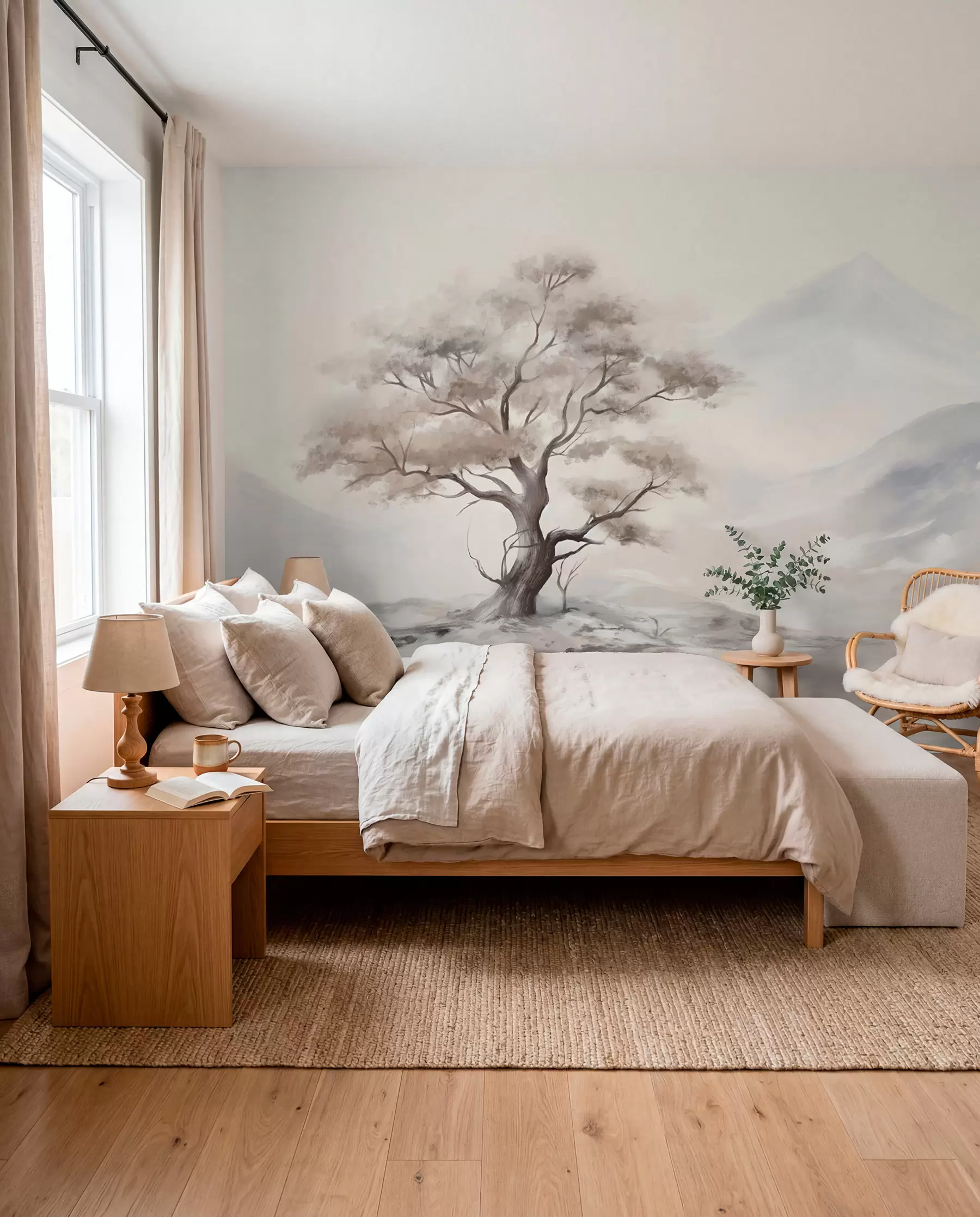 wall murals Usamljeno drvo w08604