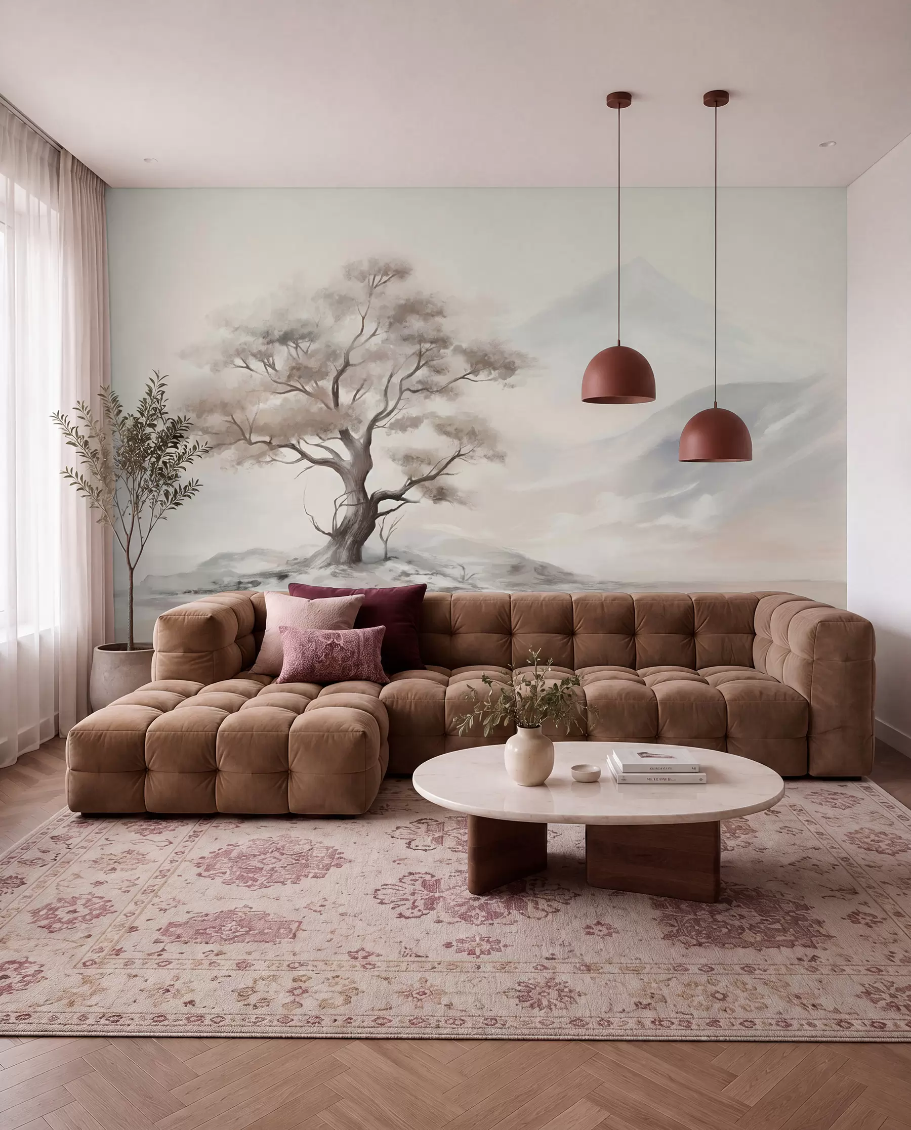 wall murals Usamljeno drvo w08604