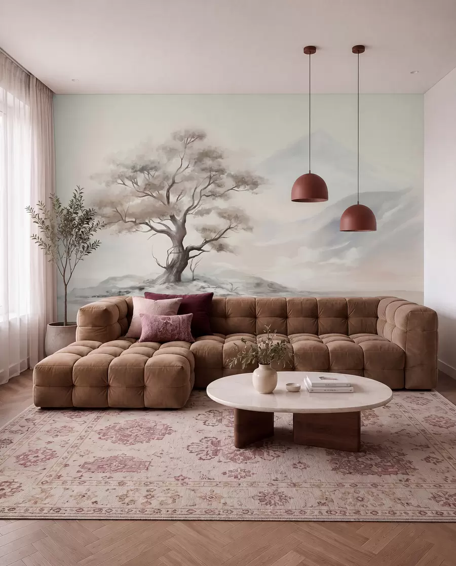 wall murals Usamljeno drvo w08604
