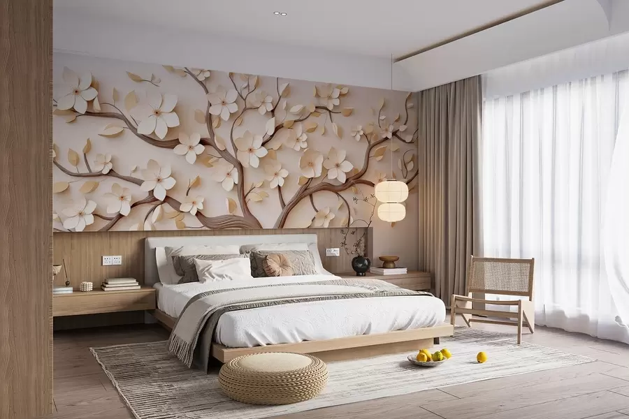 wall murals Дрво са светлим цветовима w08615
