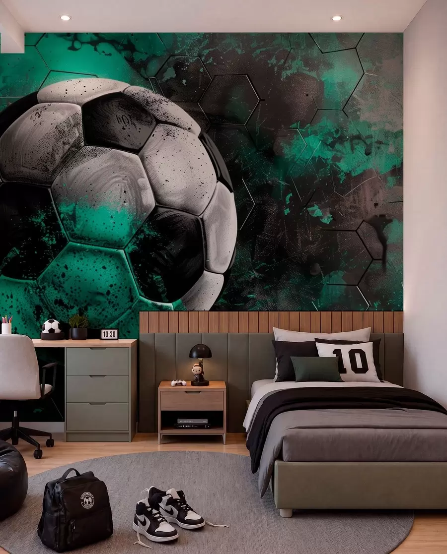 wall murals Фудбалска лопта w08618